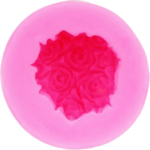Vista 5 de Moldes de silicona con forma de bola de rosa, molde de silicona para hacer velas, jabón, tartas, manualidades, moldes para bricolaje