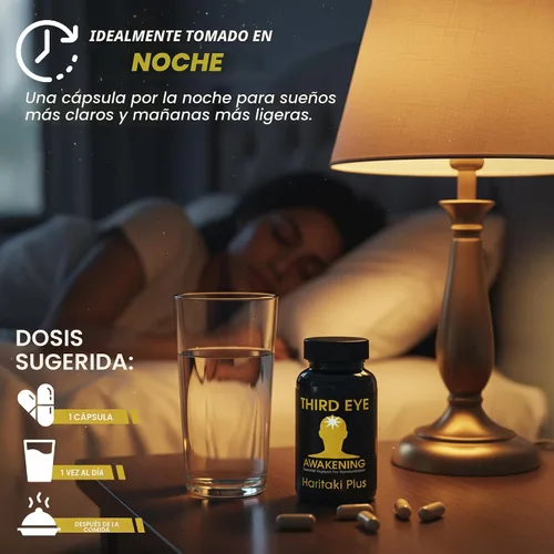 Vista 9 de Third Eye Awakening Organic Haritaki Capsules, 650 mg, 100 cápsulas