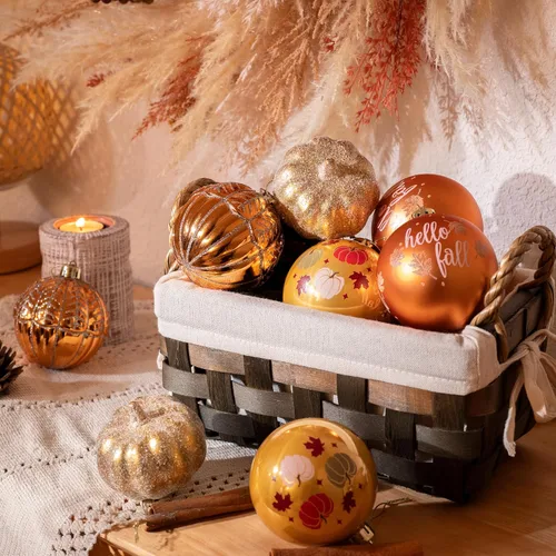 Vista 7 de DecorbyHannah - Adornos de otoño de 9 quilates, 3.15 pulgadas, decoración