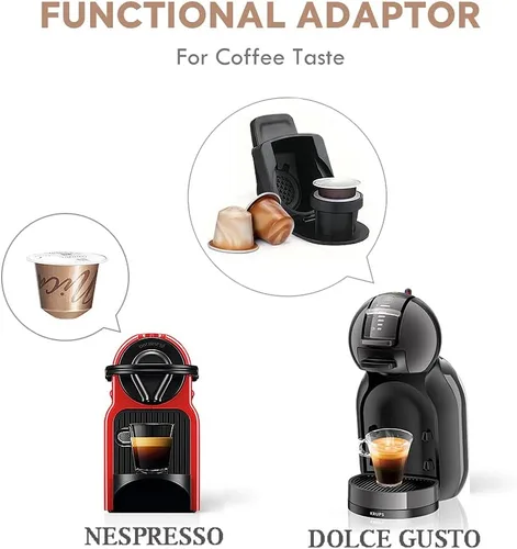 Vista 3 de Convertidor para máquina Dolce Gusto para preparar cápsulas de café Nespre**so, adaptador de Dolce Gusto a Nespre**so Compatible con: Dolce Gusto