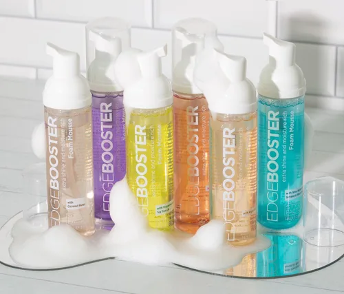 Vista 2 de Style Factor Edge Booster Extra Shine Foam Wrap - Mousse de espuma rica en humedad, 9 onzas (con biotina)