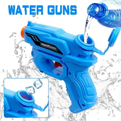 Vista 2 de Pistola de agua para niños, paquete de 2 pistolas de chorro de verano para piscina, playa, juguete de lucha contra el agua, piscina, fiesta, playa