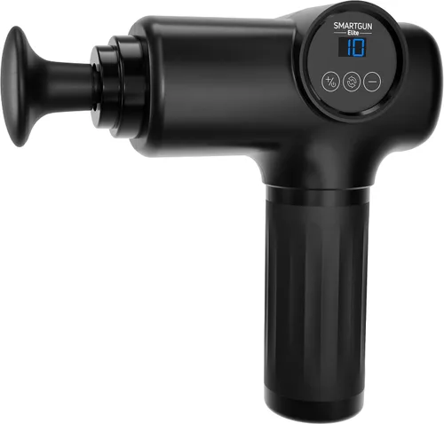 Vista 3 de SPA SCIENCES - SmartGun Elite - Masajeador terapéutico de percusión de tejido profundo - para dolor muscular - con cabezales intercambiables, 10