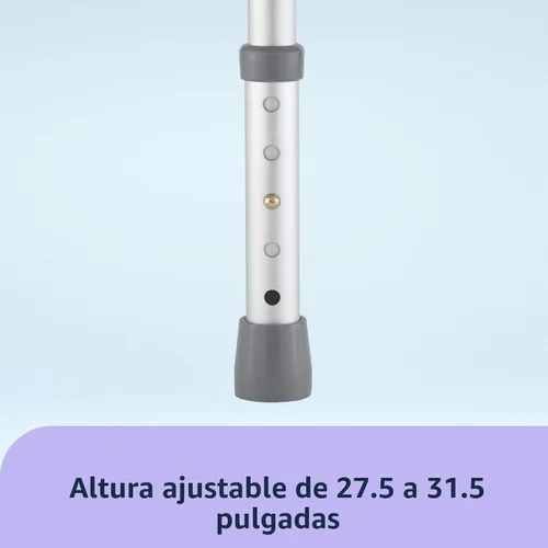 Vista 5 de Riel de seguridad plegable para inodoro con altura ajustable, ajuste universal para asientos estándar o elevados, marco de aluminio, reposabrazos