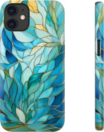Vista 58 de LUHOURI Funda para iPhone 12 Mini, compatible con carga inalámbrica, doble capa, interior de silicona suave + carcasa exterior dura, bonito diseño