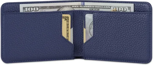Vista 2 de Vaultskin MANHATTAN - Cartera delgada y minimalista plegable y soporte para tarjetas de crédito con bloqueo RFID e ideal para bolsillo frontal