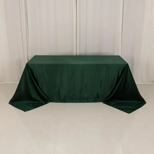 Vista 86 de Efavormart - Mantel rectangular de satén sin costuras, color azul polvoriento, 60 x 126 pulgadas Azul empolvado