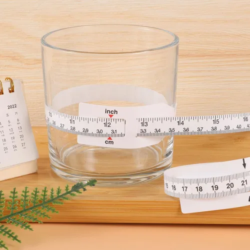 Vista 4 de 2 vasos de sublimación para medir el ancho, cinta métrica para medir la circunferencia