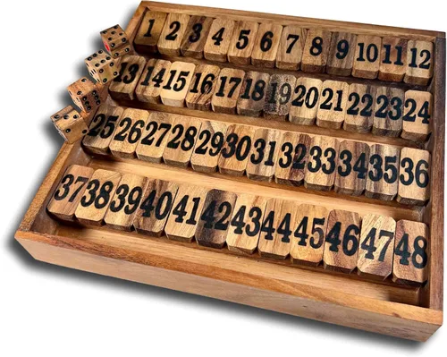 Vista 3 de Juego Shut The Box #1-48 - Versión Avanzada - Juego divertido y educativo para toda la familia