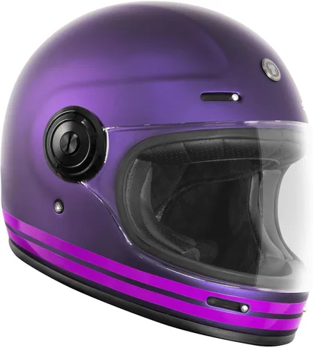 Vista 9 de TORC T1/Newport - Casco de moto de fibra de vidrio de cara completa aprobado por DOT y ECE