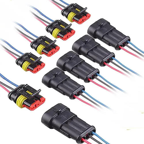 Vista 7 de Conector de 2 pines impermeable, conector eléctrico de automóvil de 2 pines con cable 16AWG marino para automóvil, camión, barco, motocicleta