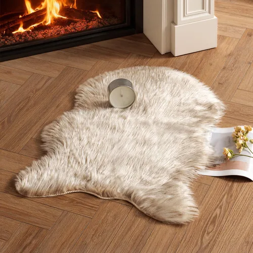 Vista 38 de MIULEE Alfombra de Área de Lujo Súper Suave y Esponjosa de Piel Sintética Rectangular Alfombra Decorativa de Felpa Shaggy para Mesita de Noche Sofá