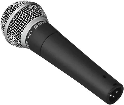 Vista 12 de Micrófono dinámico profesional Shure SM58 Pro con cable XLR de 25 pies - Micrófono cardioide para estudio profesional y actuación en vivo