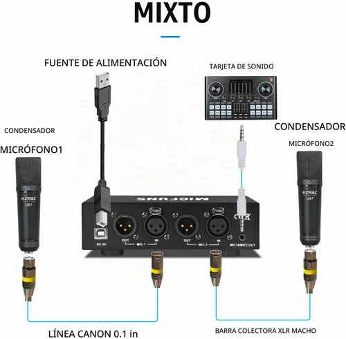 Vista 4 de MC2 Fuente de alimentación Phantom de 2 canales 48V
