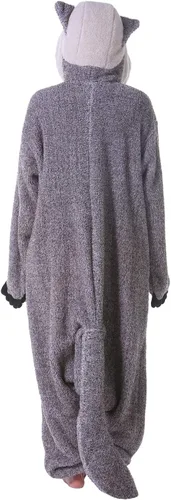 Vista 7 de DarkCom Pijama de una pieza de animal para mujer y hombre, disfraz de Halloween, ropa de dormir de Navidad