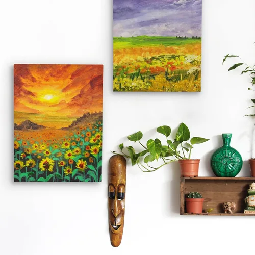Vista 7 de Falling in Art Paquete de 2 paneles de lienzo de madera sin terminar, kit de paneles de madera de abedul de galería de 16 x 20 pulgadas, tableros