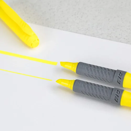 Vista 4 de BIC Brite Liner Grip - Resaltador de agarre punta de cincel colores surtidos 5