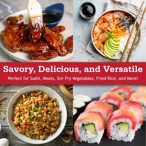 Vista 4 de Otafuku Salsa de anguila de sushi para rollos de sushi, salsa japonesa Unagi sin gluten, 15 onzas