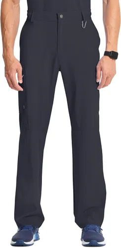 Vista 12 de Cherokee Infinity Hombre Scrubs Pantalón Fly Front CK200A Negro