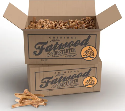 Vista 12 de Fatwood - Palos de inicio de fuego, caja de 10 libras, para interiores o exteriores, 100% naturales, iniciadores de fuego de pino para fogatas