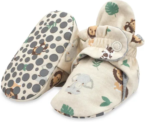 Vista 15 de Zutano - Botines de algodón orgánico para bebé, unisex, con suela antideslizante Brezo gris