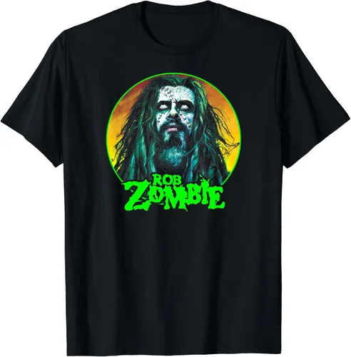 Vista 2 de Rob Zombie - Camiseta Circle Face, Negro, S
