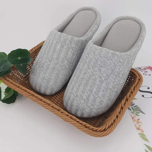 Vista 2 de ofoot Pantuflas de casa de espuma viscoelástica de algodón lavable para mujer, para el hogar, para interiores, para dormitorio, ligeras
