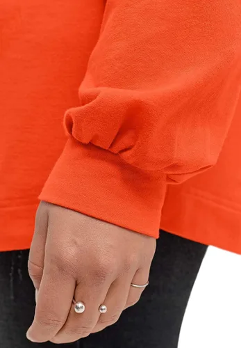 Vista 6 de ellos Sudadera tipo túnica de manga tipo blusón para mujer de talla grande