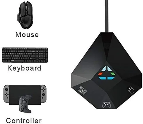 Vista 2 de Convertidor de mouse y teclado conexión USB adaptador de teclado y mouse para PS4 PS3 Xbox One Xbox 360 nintendo switch lite