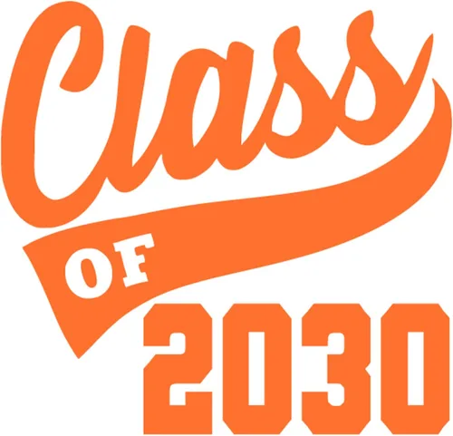Vista 12 de Adhesivo de graduación para planchar, calcomanía para camisa de clase de 2030, parche de graduación HTV para graduados, color de tamaño de selección