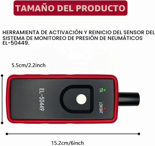 Vista 2 de Ford TPMS Relearn Herramienta de programación de reinicio, EL-50449 escáner de activación del sensor de presión de neumáticos para F150 F250