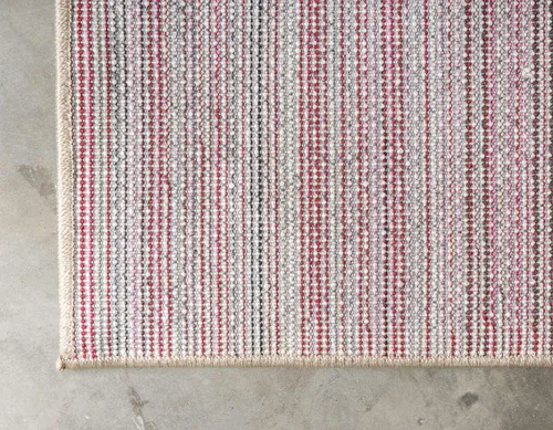 Vista 434 de Unique Loom Colección Solo - Alfombra de área Calabasas (3 pies 3 pulgadas x 5 pies 3 pulgadas, rectangular, rojo)