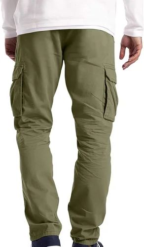 Vista 5 de EELHOE Mens Summer Pants Regular Fit Lightweight Ripstop Trousers Tactical Hiking Outdoor Bottom Pant with Multi-Pockets