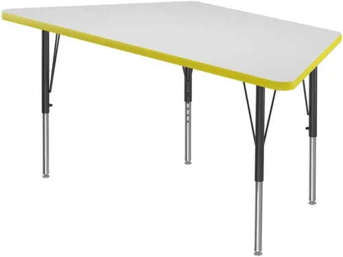 Vista 41 de Correll - Mesa rectangular de 24 x 36 pulgadas, mesa de actividades superior de borrado en seco, altura ajustable (19 a 29), laminado de alta