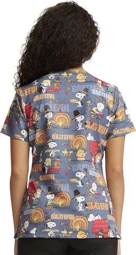 Vista 3 de Tooniforms TF614 - Top con cuello en V