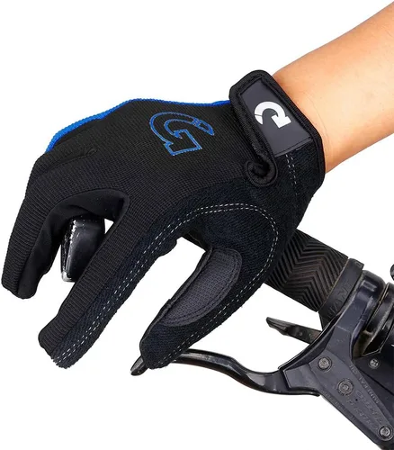 Vista 4 de Gearonic Guantes de ciclismo para hombre - Guantes de ciclismo MTB acolchados de espuma transpirable con tecnología antideslizante y absorción