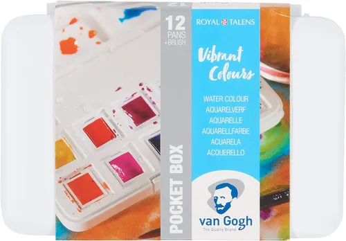 Vista 7 de Van Gogh - Juego de pinturas para acuarela, juego de tubos 10x10 ml Pintura de acuarela de grado profesional con alta resistencia a la luz