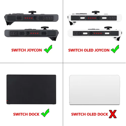 Vista 2 de eXtremeRate Firefly - Kit de sintonización LED para Nintendo Switch Joycons Dock NS Joycon SL SR Botones Cinta Flex Cable Indican Power LED
