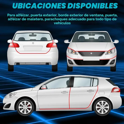 Vista 7 de Marsui 3 rollos de envoltura de vinilo de 66 pies para automóvil, protector de entrada de puerta automotriz, protector reflectante para umbral