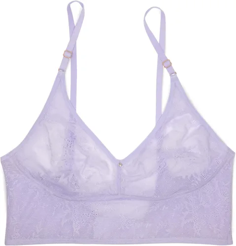 Vista 3 de Smart & Sexy Bralette largo de encaje liso para mujer