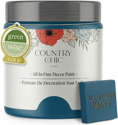 Vista 77 de Country Chic - Pintura a la tiza todo en uno para muebles y armarios, ecológica, acabado mate, con primer y sellador, para madera y metal, Alchemist