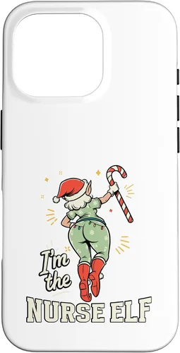 Vista 18 de I'm The Nurse Elf Funny Matching Family Christmas Group Case for iPhone 16