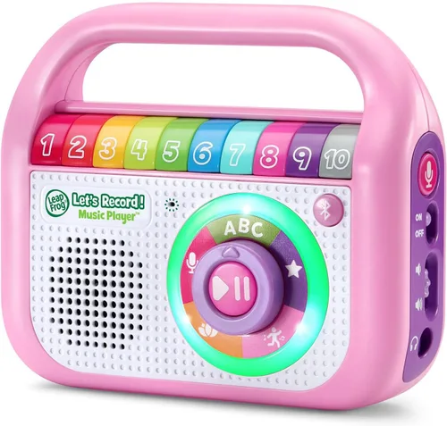 Vista 4 de LeapFrog Let's Record! Reproductor de música, Rosa