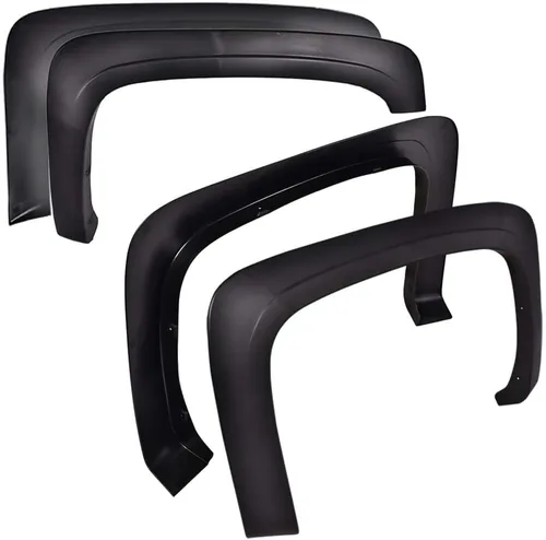 Vista 13 de CROSSDESIGN 4 guardabarros con canards delanteros compatibles con Chevy Camaro ZL1 2010-2015 MB estilo negro