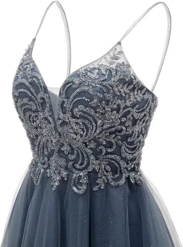 Vista 2 de Vestidos de tul para fiesta de graduación 2023, mini vestido de cóctel para adolescentes