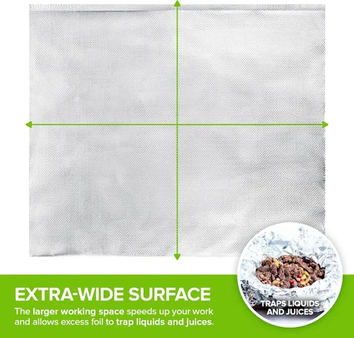 Vista 5 de 200 hojas de papel de aluminio precortadas para delicatessen - Hojas emergentes de 9 pulgadas para restaurante, cubiertas desechables para alimentos