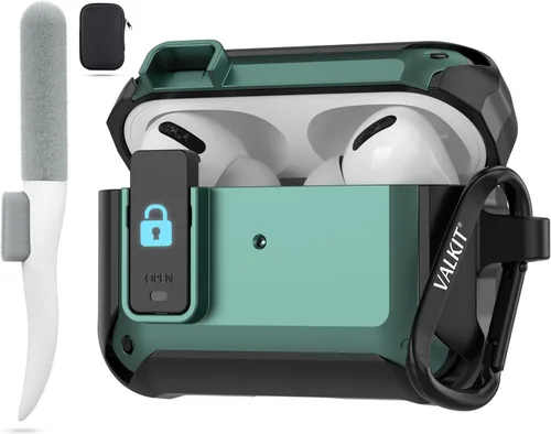 Vista 31 de for Airpods Pro 2 Case Cover with Magnetic Lock Lid, Black