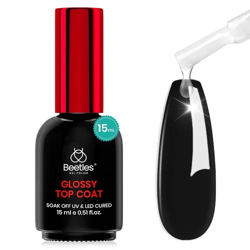 Vista 11 de Beetles - Recambio de capa superior extra brillante a granel de 10.5 fl oz (10.1 fl oz)
