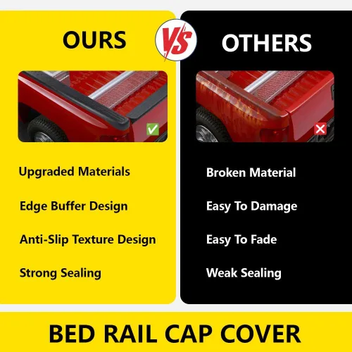 Vista 8 de Tapas para rieles de cama compatibles con Chevy Silverado 1999 2000 2001 2002 2003 2004 2005/GMC Sierra 1500 izquierda del conductor y lado derecho