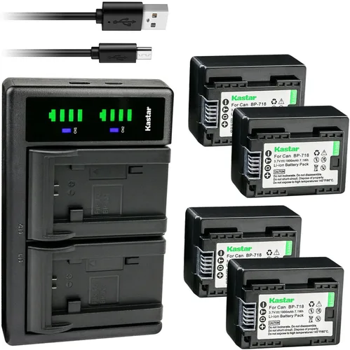 Vista 7 de Kastar Cargador de batería USB LTD2 para Canon VIXIA HF R50 HFR50, VIXIA HF R52 HFR52, VIXIA HF R60 HFR60, VIXIA HF R62 HFR62, VIXIA HF R70 HFR70